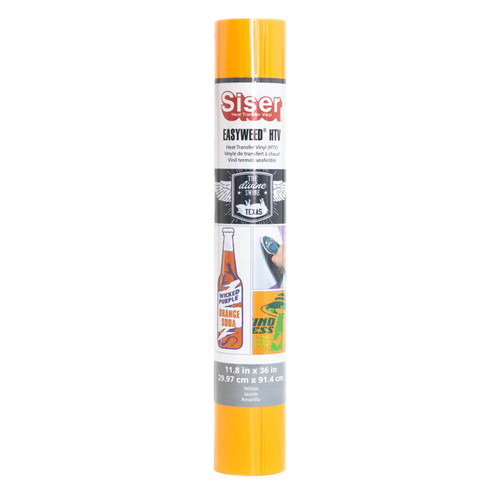 Siser EasyWeed Heat Transfer Vinyl 11.8"X36" Roll-Sun Yellow - 5A003K1Y-1HFCG - 854209008172