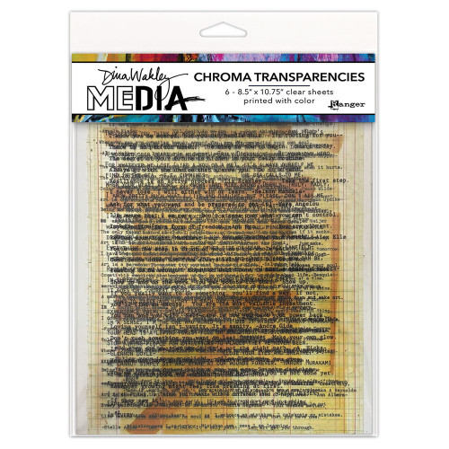 Dina Wakley Media Transparencies 8.5"X10.75" 6/Pkg-Typed Quotes - 5A003JXF-1HF5Y - 789541092711