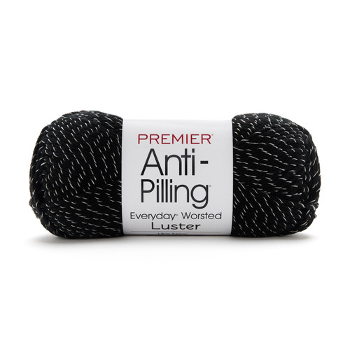 Premier Yarns Anti-Pilling Everyday Worsted Luster Yarn-Black - 5A003KDV-1HFR4 - 840166861257