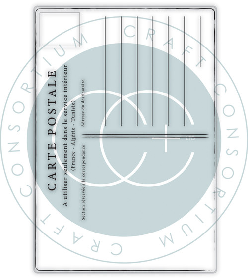 Craft Consortium The Collector Clear Stamp Set-Postcard - 5A003JY9-1HF7Q