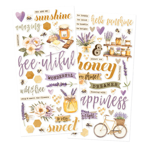 Simple Stories Foam Stickers-Simple Vintage Lavender Fields - 5A003JQQ-1HDXR
