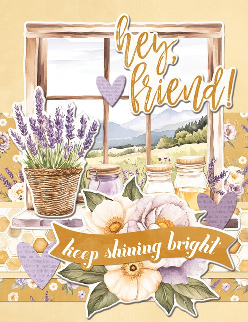Simple Stoires Simple Cards Card Kit-Simple Vintage Lavender Fields - 5A003JQW-1HDXW