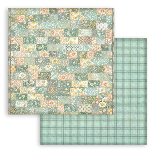 Stamperia Backgrounds Double-Sided Paper Pad 8"X8" 10/Pkg-Daisy Art - 5A003K5R-1HFHK