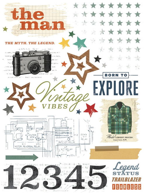 Simple Stories Rub Ons-Rustic Legend - 5A003JRV-1HDZV