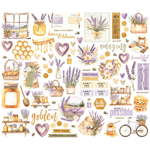 Simple Stories Bits & Pieces Die Cuts-Simple Vintage Lavender Fields - 5A003JQL-1HDXP