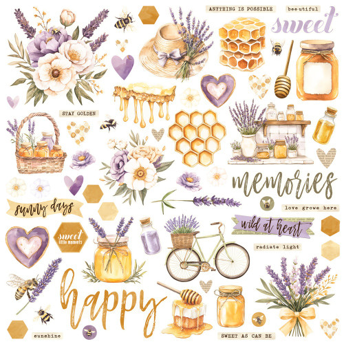 Simple Stories Chipboard-Simple Vintage Lavender Fields - 5A003JQN-1HDXQ