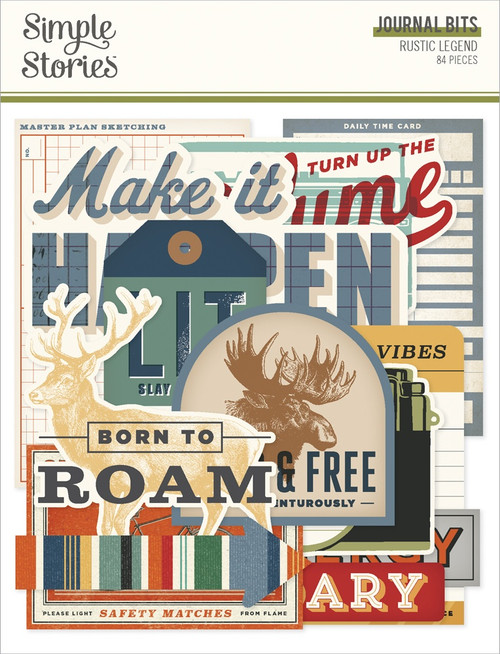 Simple Stoires Journal Bits & Pieces Die Cuts-Rustic Legend - 5A003JRT-1HF02 - 810191524137