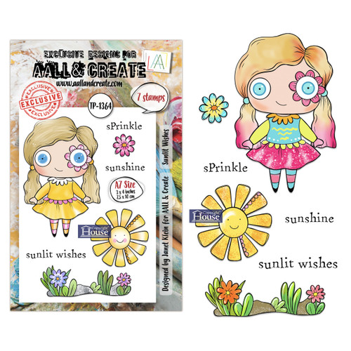 AALL And Create A7 Photopolymer Clear Stamp Set-Sunlit Wishes - 5A003K43-1HFFL - 5061097791566