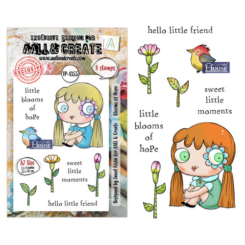 AALL And Create A7 Photopolymer Clear Stamp Set-Blooms of Hope - 5A003K44-1HFFM - 5061097791474