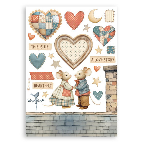 Stamperia A5 Washi Pad 8/Pkg-Family - 5A003H4J-1HC7W