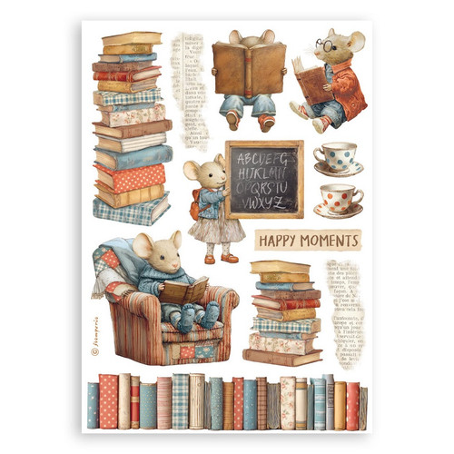 Stamperia A5 Washi Pad 8/Pkg-Family - 5A003H4J-1HC7W