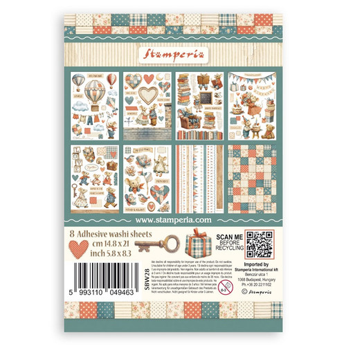 Stamperia A5 Washi Pad 8/Pkg-Family - 5A003H4J-1HC7W