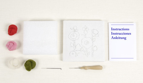 DMC Felting Kit-Sunset Hollyhock - 5A003JWG-1HF5R