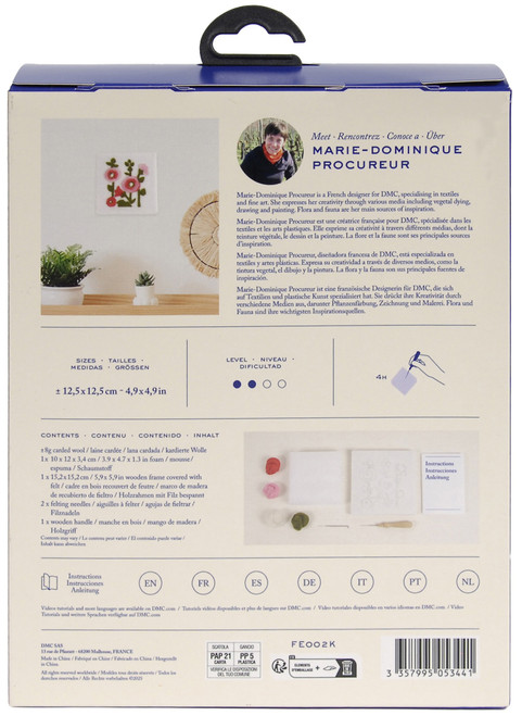 DMC Felting Kit-Sunset Hollyhock - 5A003JWG-1HF5R