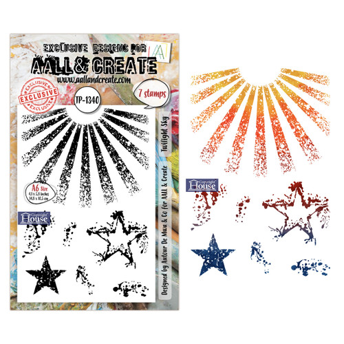 AALL And Create A6 Photopolymer Clear Stamp Set-Twilight Sky - 5A003K42-1HFFY - 5061097791252