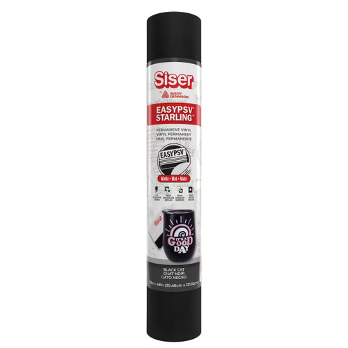 Siser EasyPSV Starling Matte 4FT Roll-Black Cat - 5A003K0V-1HFBR - 810078552208