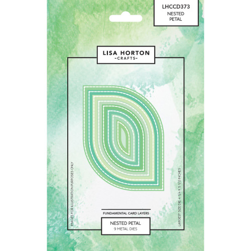 Lisa Horton Crafts Fundamentals Die Set-Nested Petal - A5003K80-H1FKM - 780627351647