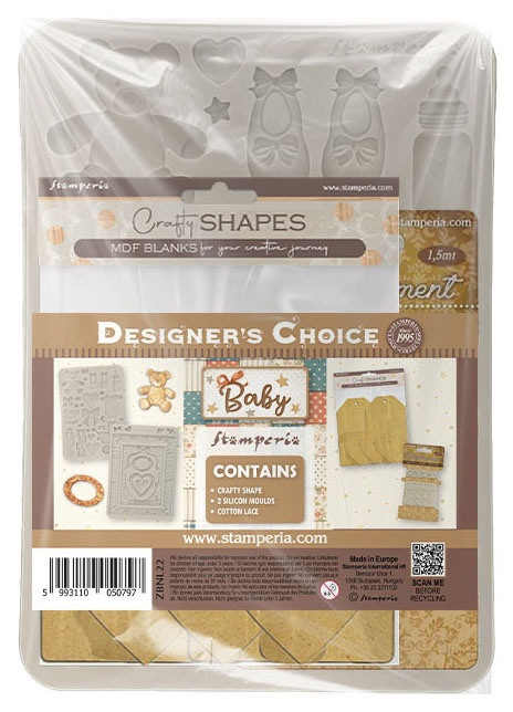 Stamperia Crafty Shapes And Moulds-Baby - 5A003H50-1HC8Q - 5993110050797
