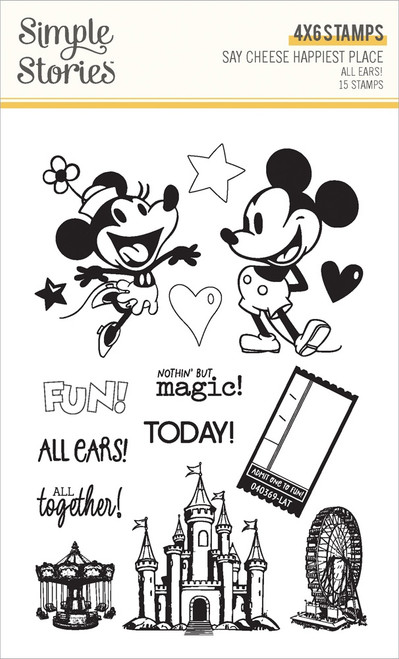 Simple Stories Happiest Place Photopolymner Stamps-All Ears! - 5A003JNJ-1HDV9 - 810191522881
