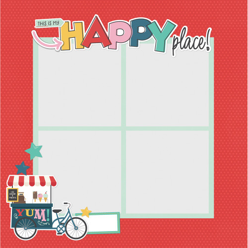 Simple Stories Simple Page Pieces Die Cuts-Say Cheese Happiest Place - 5A003JNX-1HDVS