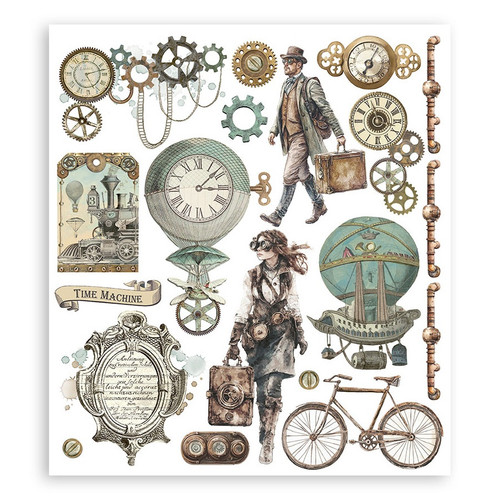 Stamperia Assortment Rub-On 8"X9" - 6/Pkg-Voyages Fantastiques - 5A003H46-1HC8S