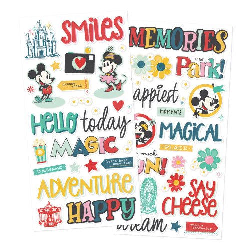Simple Stories Foam Stickers-Say Cheese Happiest Place - 5A003JN0-1HDVN