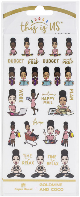 This Is Us Functional Sticker Set 122/Pkg-Peyton - STFN5501 - 767636837317