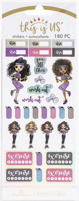 This Is Us Functional Sticker Set 122/Pkg-Fitness - STFN5502 - 767636837324