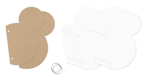 Simple Stoires SN@P! Mini Chipboard Album -Mouse Ear - 5A003J5R-1HDFZ