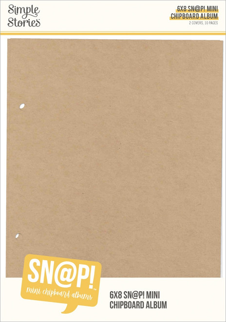 Simple Stoires SN@P! Mini Chipboard Album -6"X8" - 5A003J5W-1HDG3 - 810191524205