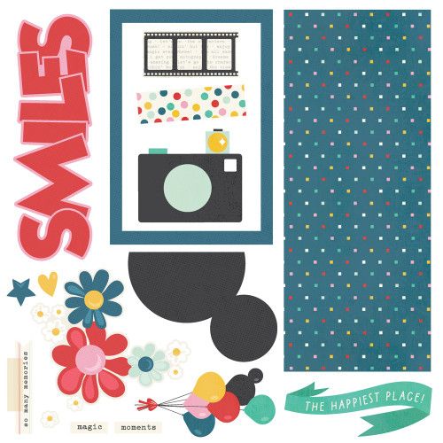 Simple Stories Simple Pages Page Kit-Say Cheese Happiest Place - 5A003JN4-1HDW0