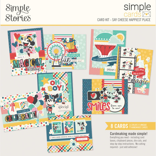 Simple Stoires Simple Cards Card Kit-Say Cheese Happiest Place - 5A003JNG-1HDW4 - 810191523017