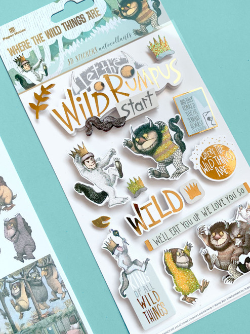 Paper House 3D Stickers-Where The Wild Things Are - STDM0333 - 767636843950