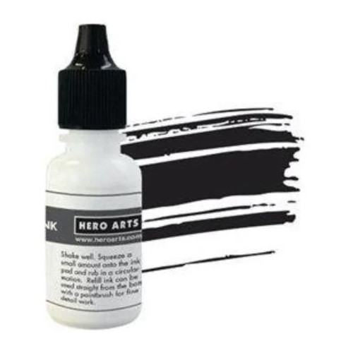 Hero Arts Dye Inks Re-Inkers .5oz-Intens-Ified Black - NK354 - 085700934862