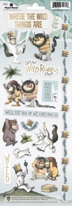 Paper House Cardstock Stickers-Where The Wild Things Are - STCX0221 - 767636843936