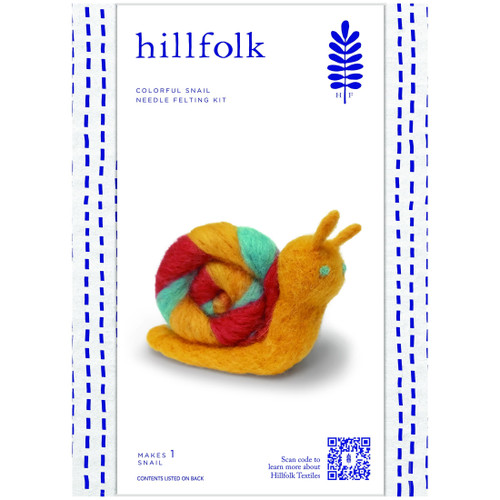Dimensions Needle Felting Kit 1.5"X4.25"X3.25" -Colorful Snail - 5A003MLH-1HJ2R - 088677704834