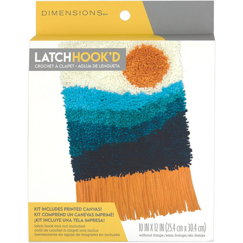 Dimensions Latch Hook Kit 10"X12"-Colorful Sunset - 5A003MLF-1HJ2H - 088677763800