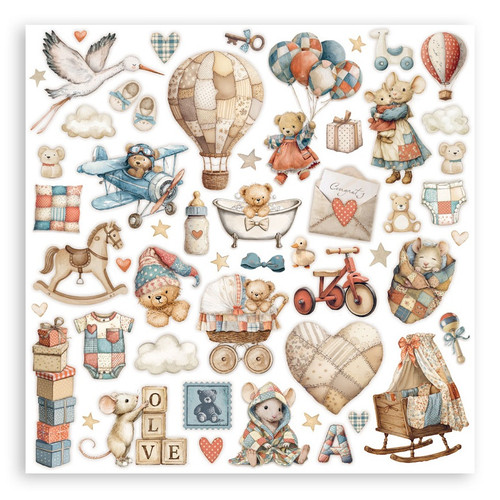 Stamperia Double-Sided Paper Pad 12"X12" 6/Pkg-Baby - 5A003H4K-1HC78