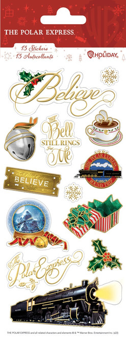 Paper House The Polar Express Enamel Stickers 8"X3"-The Polar Express - STFE0051 - 767636846586