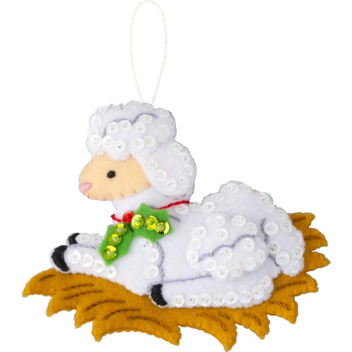 Bucilla Felt Ornaments Applique Kits Set Of 6-Little Blessed Nativity - 5A003MMM-1HJ3X