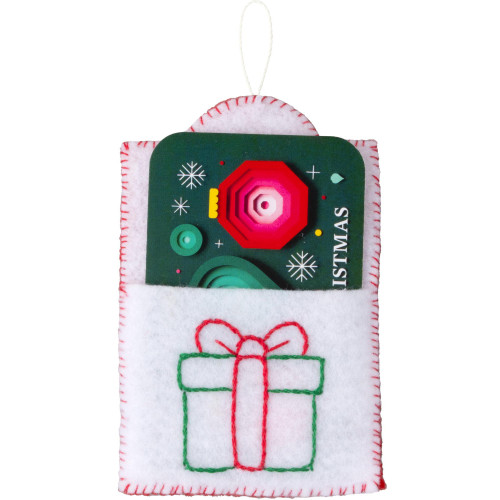 Buciall Felt Gift Tags Applique Kit Set Of 12-Holiday Gift Tags - 5A003MMN-1HJ3Y - 046109898124