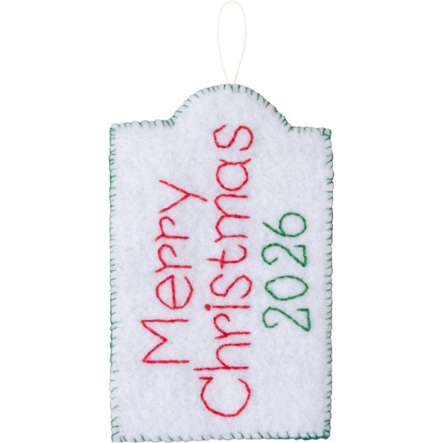 Buciall Felt Gift Tags Applique Kit Set Of 12-Holiday Gift Tags - 5A003MMN-1HJ3Y