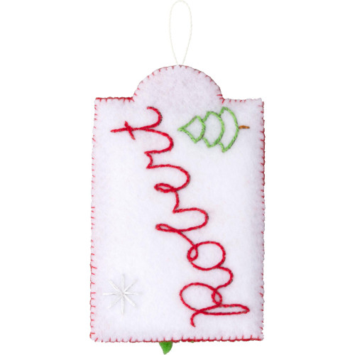 Buciall Felt Gift Tags Applique Kit Set Of 12-Holiday Gift Tags - 5A003MMN-1HJ3Y