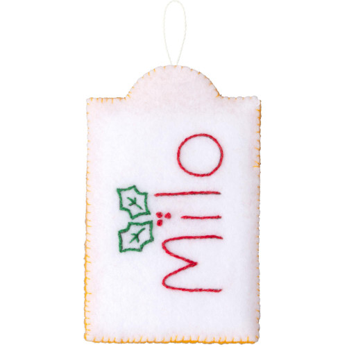 Buciall Felt Gift Tags Applique Kit Set Of 12-Holiday Gift Tags - 5A003MMN-1HJ3Y