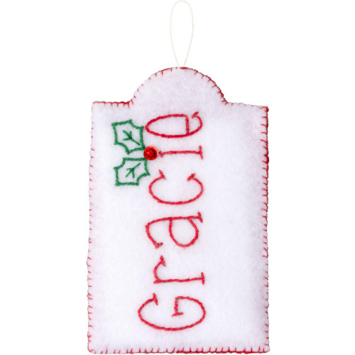 Buciall Felt Gift Tags Applique Kit Set Of 12-Holiday Gift Tags - 5A003MMN-1HJ3Y