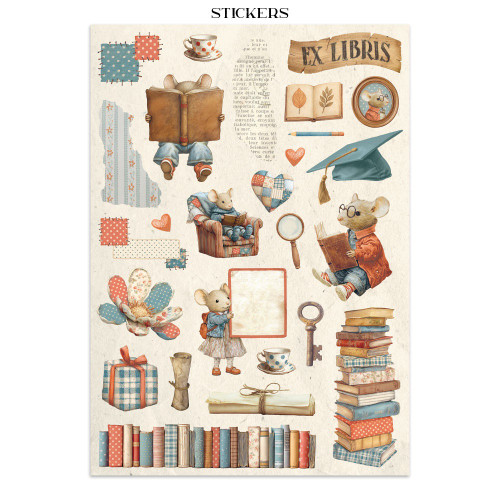 Stamperia Junk Journal Stickers, Cut-Outs, Backgrounds-Family - 5A003H4Y-1HC7L