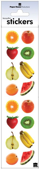 Paper House Stickers 2.25"X9.5"-Fruit - PHST2X4-2197E - 767636253407