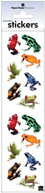 Paper House Stickers 2.25"X9.5"-Frogs - PHST2X4-2153E - 767636252981