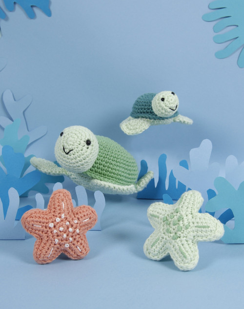 DMC Amigurumi Kit-Turtles & Starfish - 5A0039KJ-1H8SM