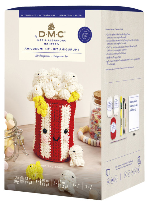 DMC Amigurumi Kit-Pop the Corn - 5A0039KP-1H8SR - 3357995053397